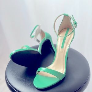 Zara Simple Strap Green Heels
